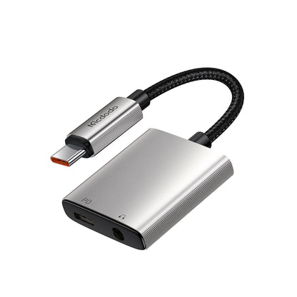 Adaptor Audio USB-C - USB-C / 3.5mm McDodo CA-5050 Wales, Gri