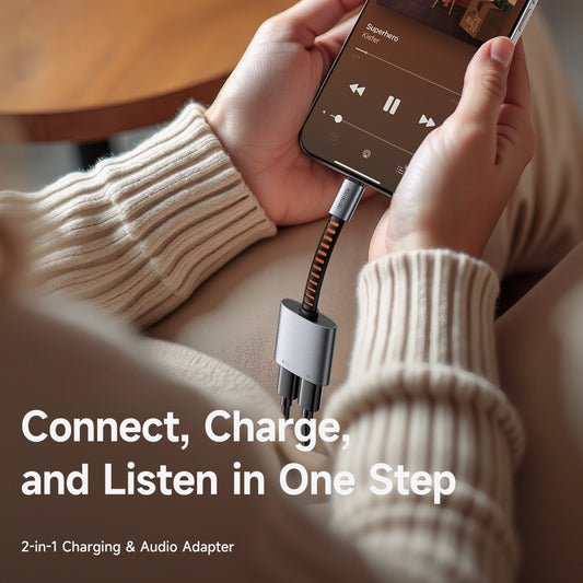 Adaptor Audio USB-C - USB-C / USB-C McDodo CA-3370, Gri