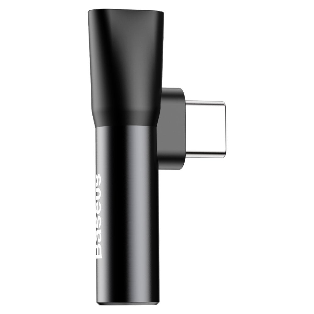 Adaptor Audio USB-C - USB-C / 3.5mm Baseus L41, Negru CATL41-01