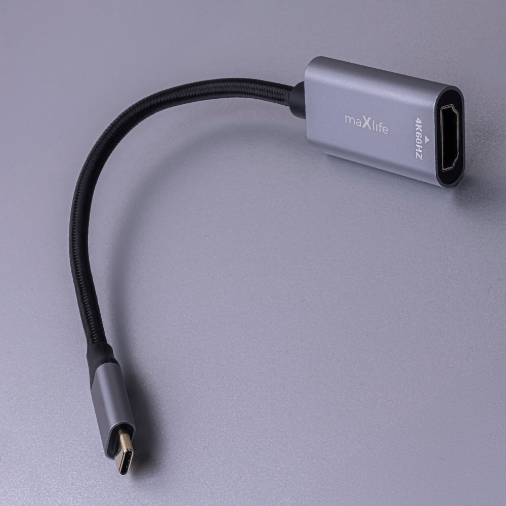Adaptor Audio si Video USB-C - HDMI MaXlife MXHC-01, Gri