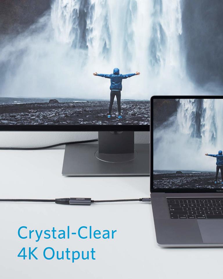 Adaptor Audio si Video USB-C - HDMI Anker 310, Gri A83120A2