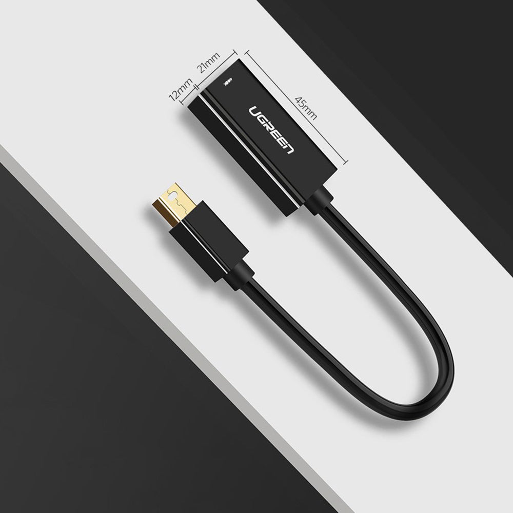 Adaptor Video UGREEN MD112 (10461),  MiniDisplayPort - HDMI, Negru