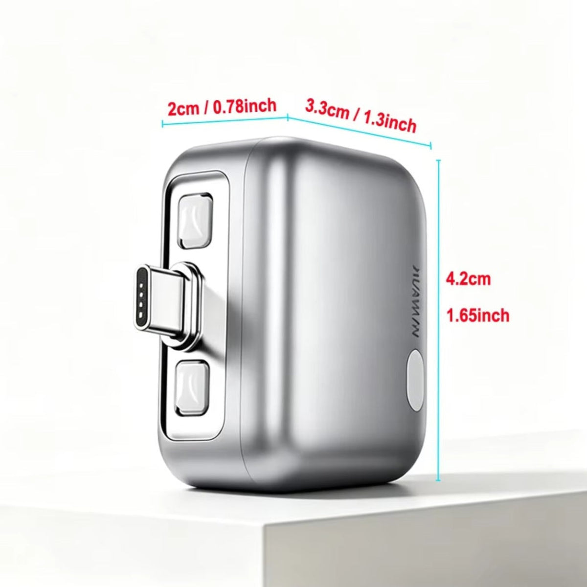 Adaptor Auto Disconnect USB-C KUWAJIA KH-51 pentru Alimentare cu Deconectare Automata si Protectie Baterie, Argintiu