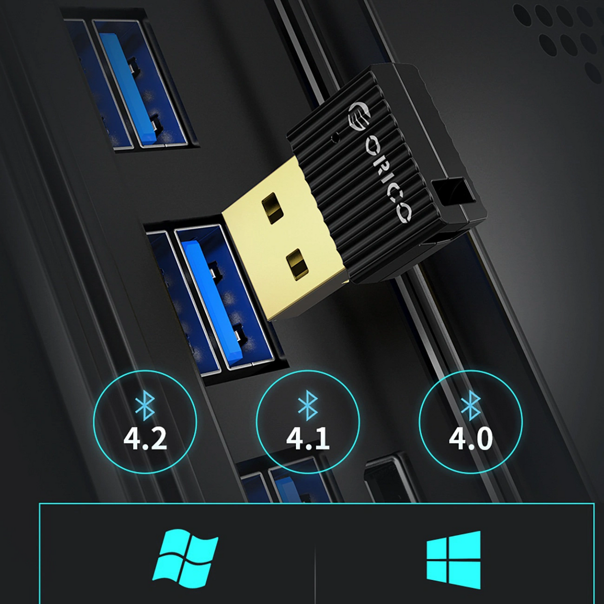 Adaptor Bluetooth USB Orico BTA-53, Negru