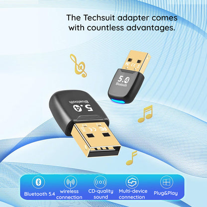 Adaptor Bluetooth USB Techsuit BlueJet A20, Negru
