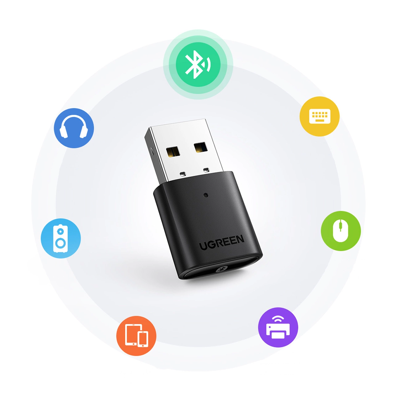 Adaptor Bluetooth USB UGREEN CM390 (80889) New Version, Negru