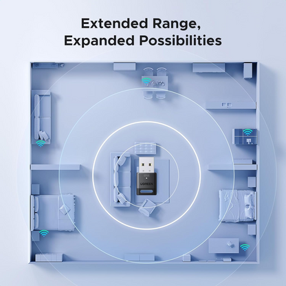Adaptor Bluetooth USB UGREEN CM748 (75073), Negru