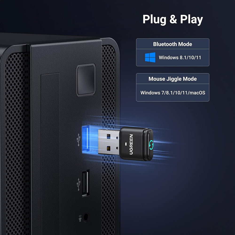 Adaptor Bluetooth USB UGREEN BT301, Negru