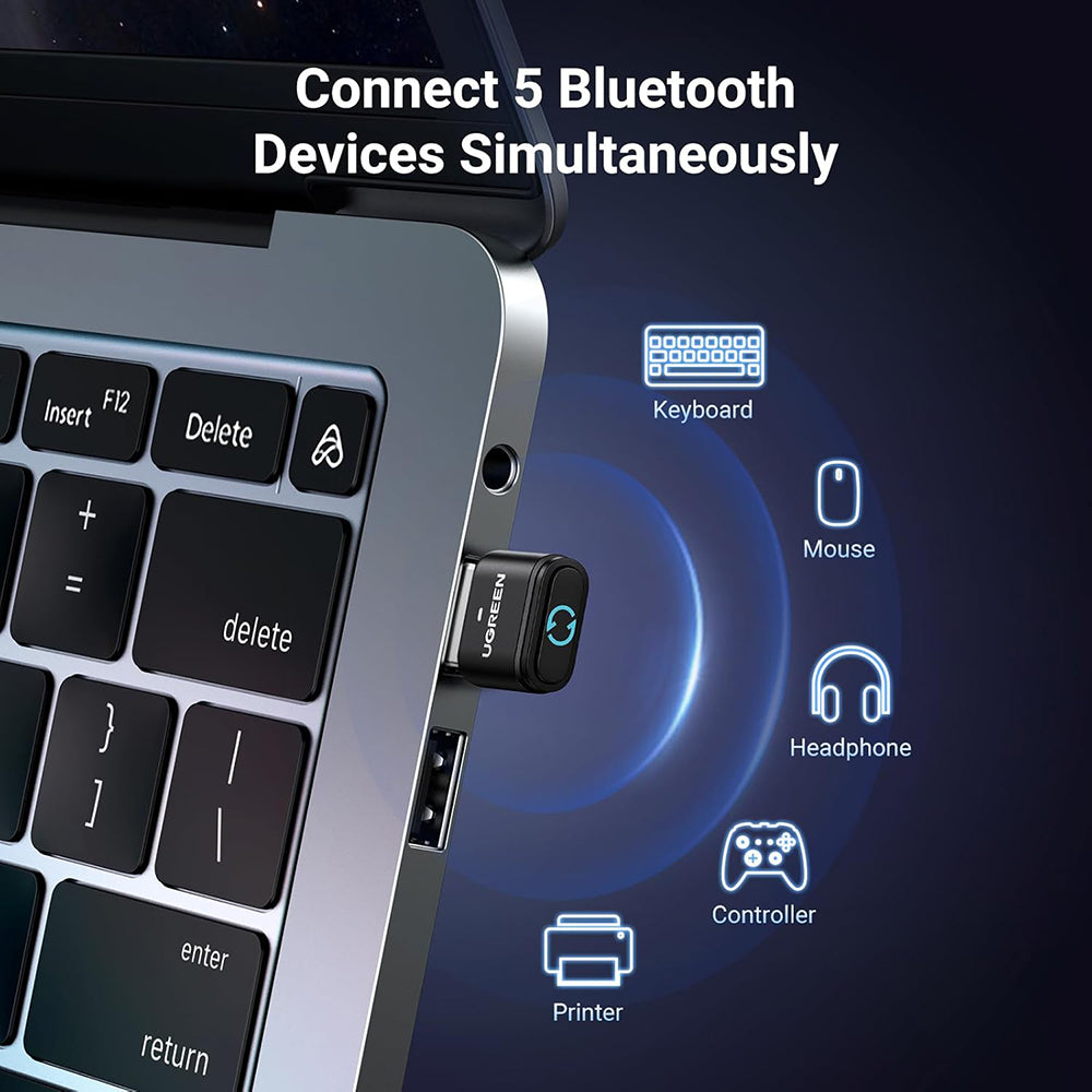 Adaptor Bluetooth USB UGREEN BT301, Negru