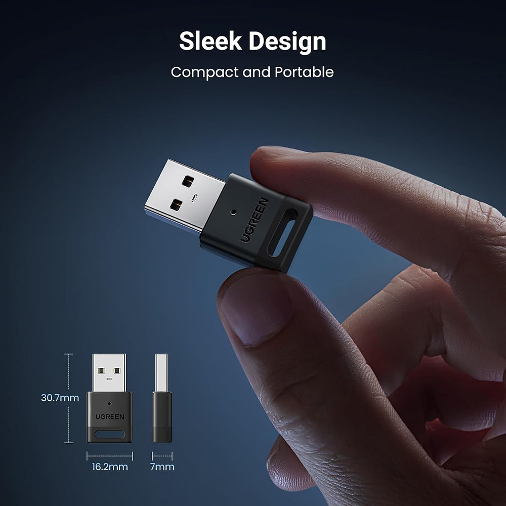 Adaptor Bluetooth USB UGREEN CM591 (35995), Negru