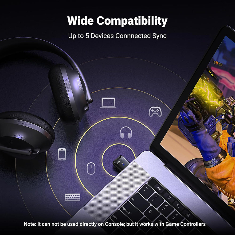 Adaptor Bluetooth USB UGREEN CM748 (35058), Negru