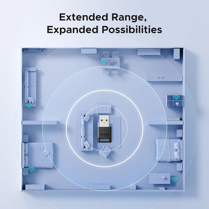 Adaptor Bluetooth USB UGREEN CM748 (45134), Negru