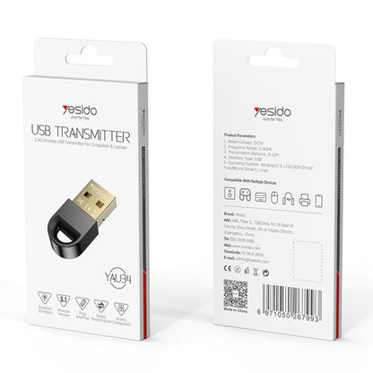 Adaptor Bluetooth USB Yesido YAU34, Negru