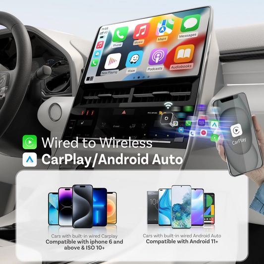 Adaptor Carplay / Android Auto Wireless Ottocast Mini Cube Style C pentru Apple iPhone / Android Series CP88-T3