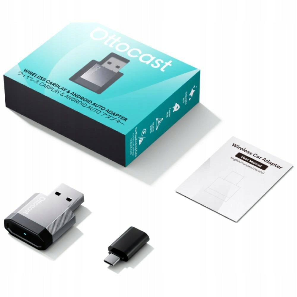 Adaptor Carplay / Android Auto Wireless Ottocast Mini Nova pentru Apple iPhone / Android Series CA530-T3