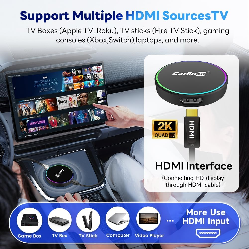 Adaptor Carplay / Android Auto Wireless Carlinkit HD2CP Pro pentru Apple iPhone / Android Series