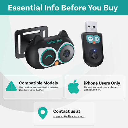 Adaptor Carplay Auto Ottocast Cabin Care pentru Apple iPhone Series CA520-T