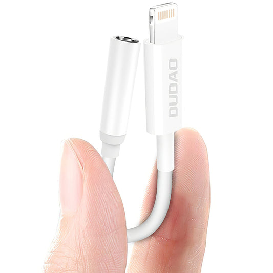 Adaptor Audio Lightning - 3.5mm Dudao L16i, Alb