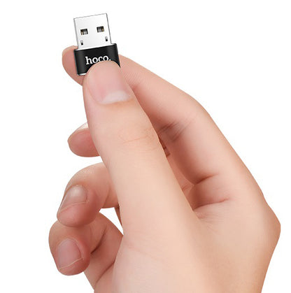Adaptor Date si Incarcare USB-C - USB-A HOCO UA6, Negru