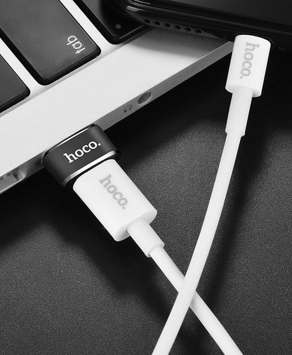 Adaptor Date si Incarcare USB-C - USB-A HOCO UA6, Negru