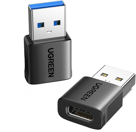 Adaptor Date si Incarcare USB-C - USB-A UGREEN US701 (45275), Set 2 bucati, Negru