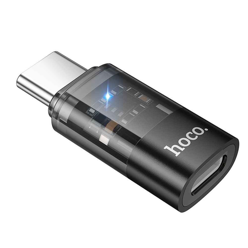 Adaptor Date si Incarcare Lightning - USB-C HOCO UA36D, Negru