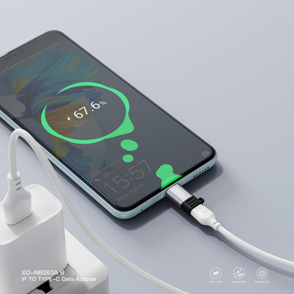 Adaptor Date si Incarcare Lightning - USB-C XO Design NB263B, Negru