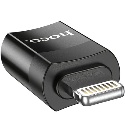 Adaptor Date si Incarcare USB-C - Lightning HOCO UA17, Negru