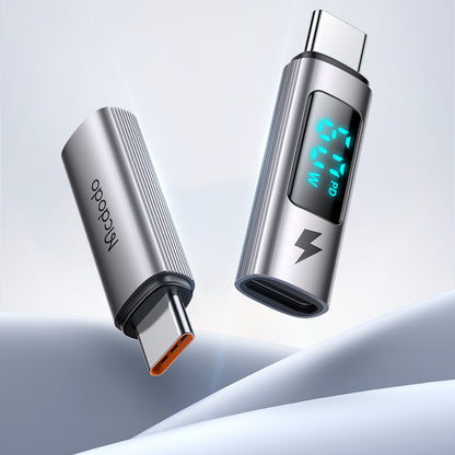 Adaptor Date si Incarcare Lightning - USB-C McDodo OT-5990 Wales Display, Negru