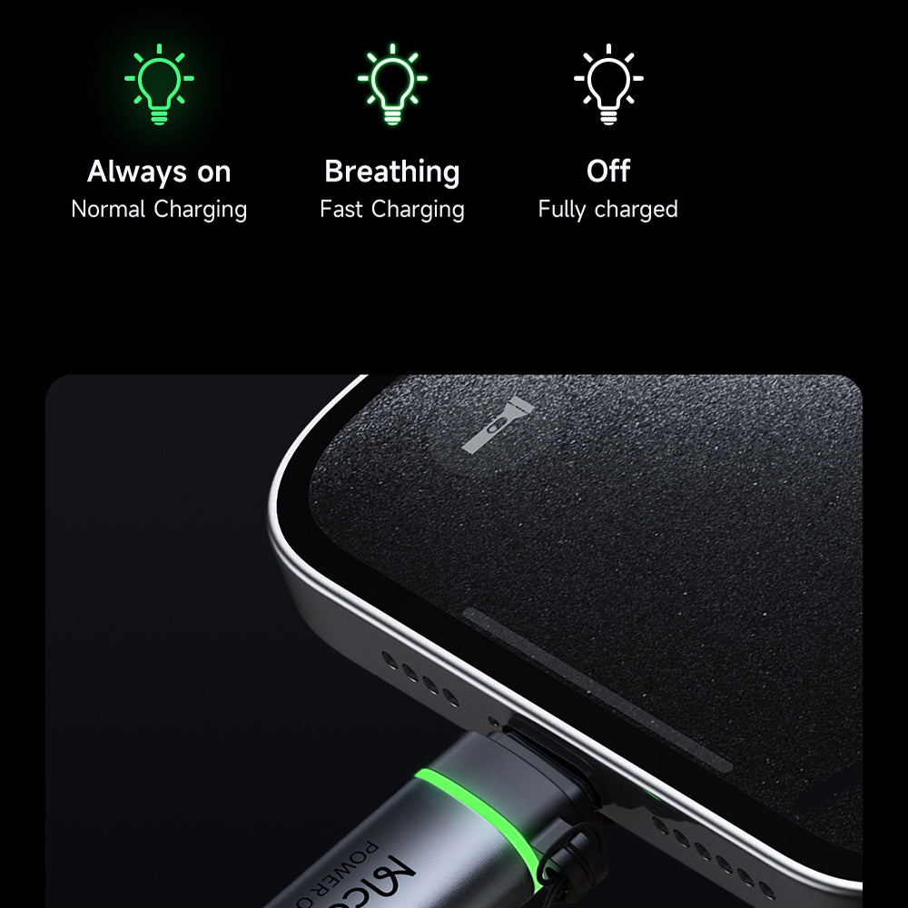 Adaptor Date si Incarcare Lightning - USB-C McDodo OT-6010 Power Off, Negru