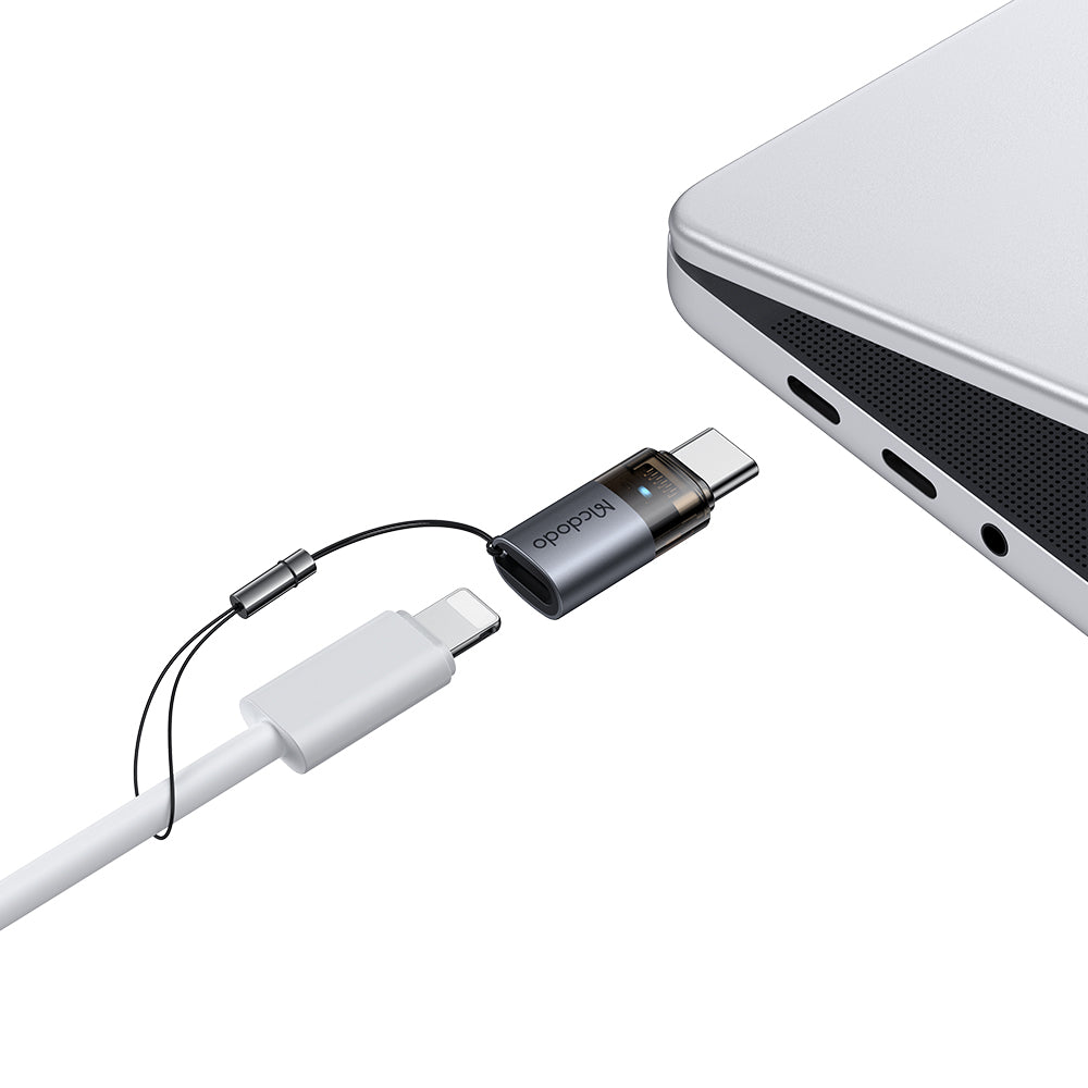 Adaptor Date si Incarcare Lightning - USB-C McDodo OT-7610, Negru