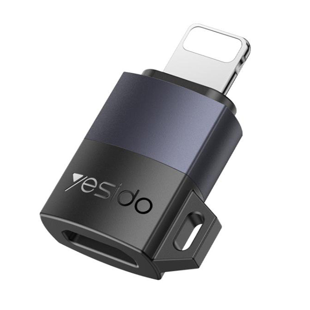 Adaptor Date si Incarcare microUSB - Lightning Yesido GS30, Gri