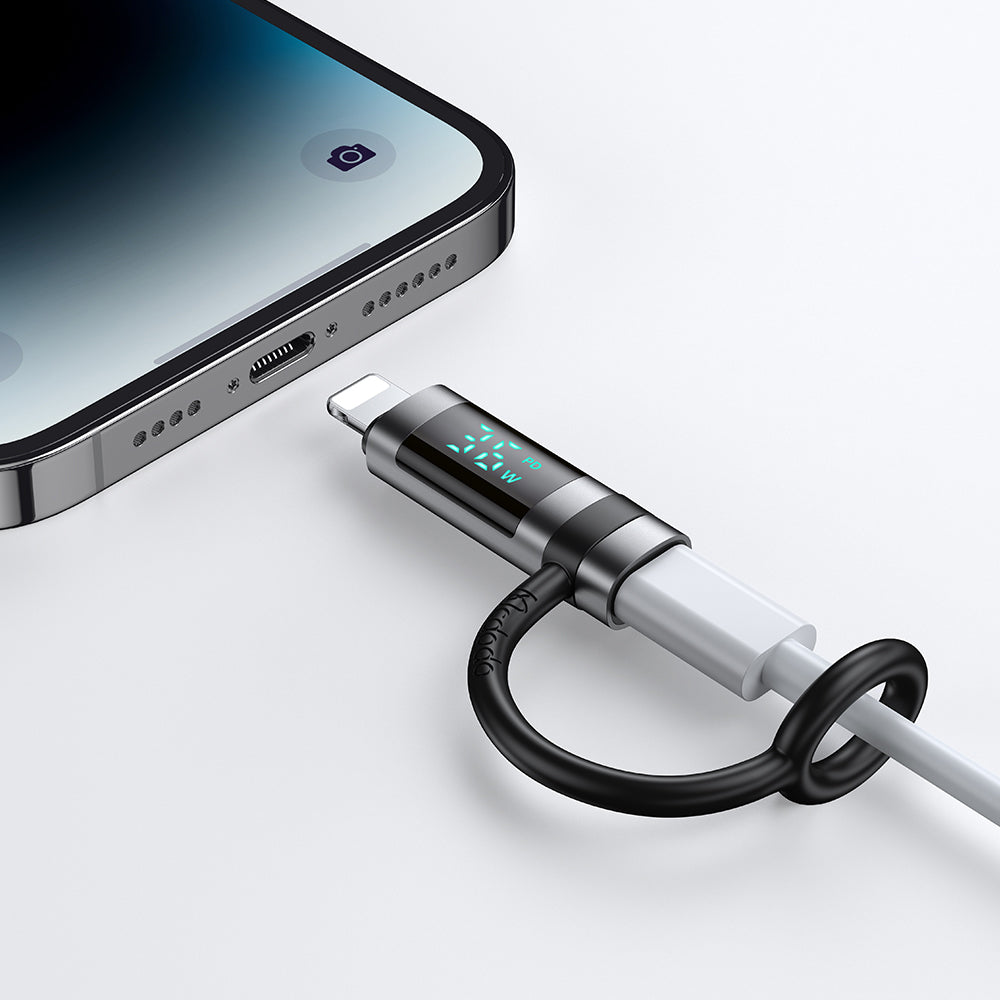 Adaptor Date si Incarcare USB-C - Lightning McDodo OT-2610 Pigeon Display, Negru