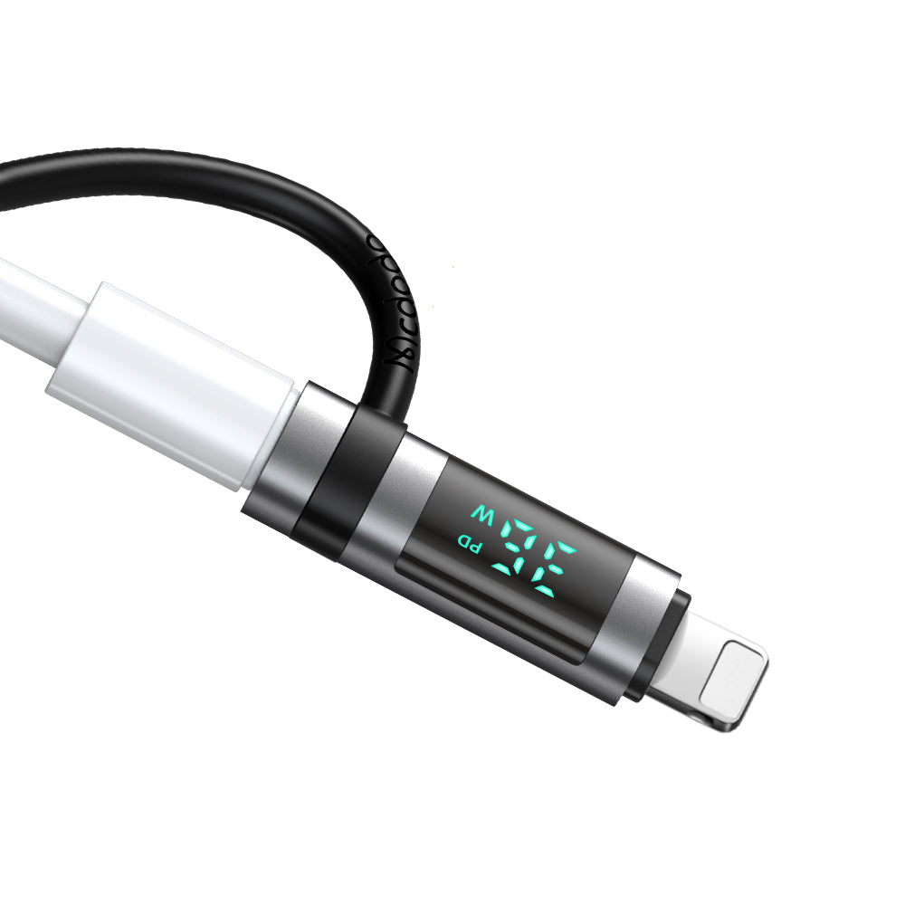 Adaptor Date si Incarcare USB-C - Lightning McDodo OT-2610 Pigeon Display, Negru