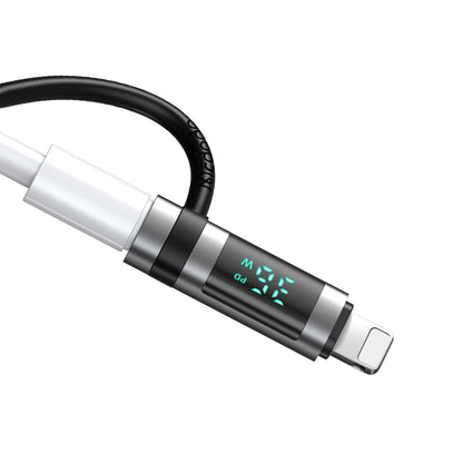 Adaptor Date si Incarcare USB-C - Lightning McDodo OT-2610 Pigeon Display, Negru