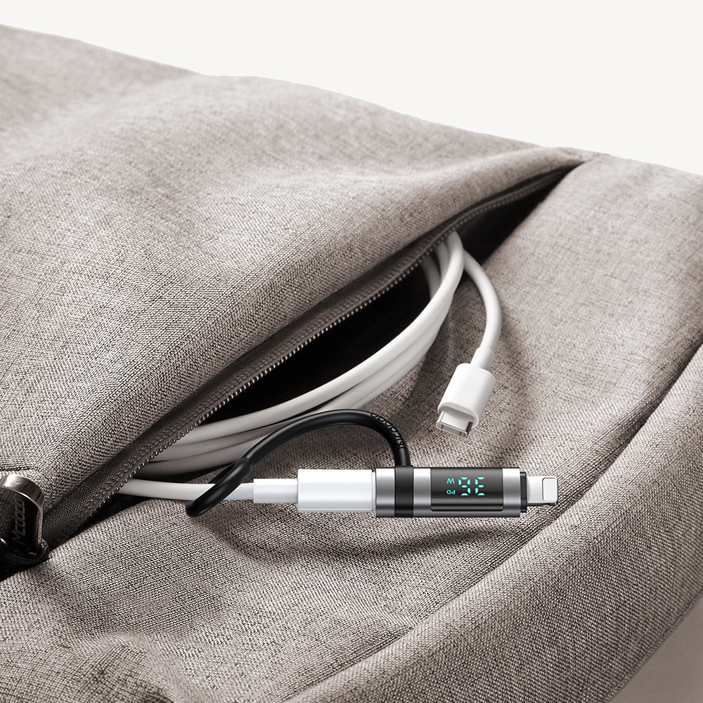 Adaptor Date si Incarcare USB-C - Lightning McDodo OT-2610 Pigeon Display, Negru