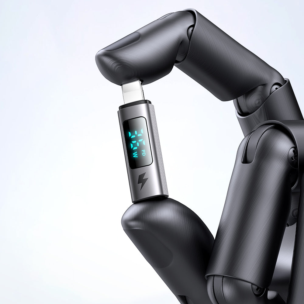 Adaptor Date si Incarcare USB-C - Lightning McDodo OT-6100 Wales Display, Negru