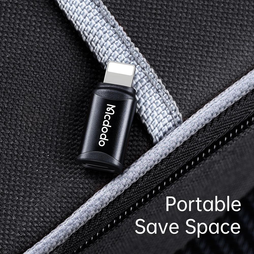 Adaptor Date si Incarcare USB-C - Lightning McDodo OT-7680, Negru