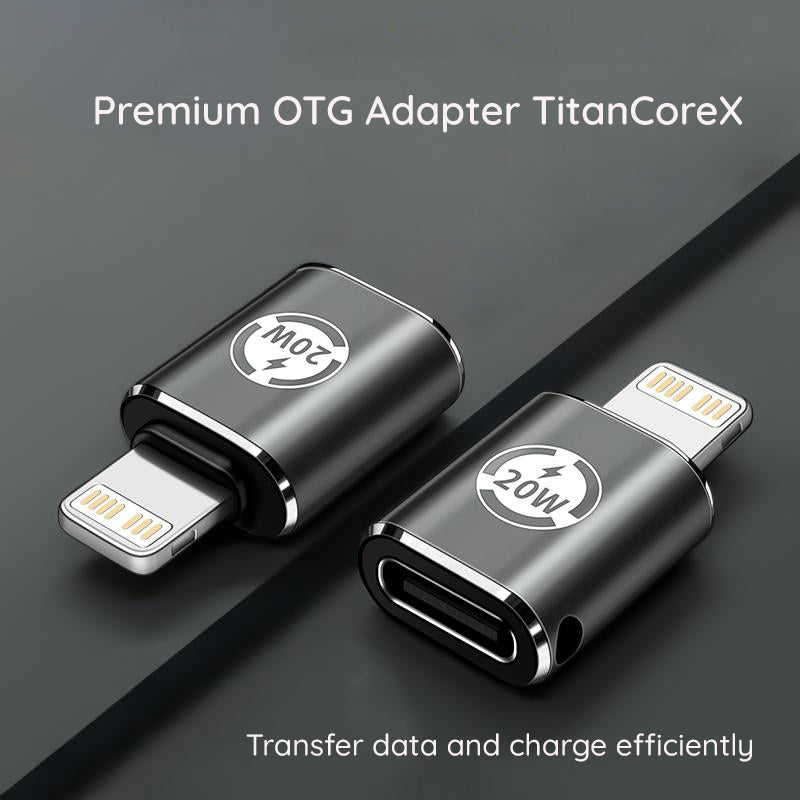 Adaptor Date si Incarcare USB-C - Lightning Techsuit A11 TitanCoreX, Gri