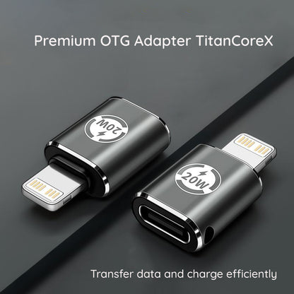 Adaptor Date si Incarcare USB-C - Lightning Techsuit A11 TitanCoreX, Gri