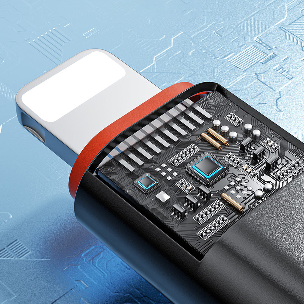 Adaptor Date si Incarcare USB-C - Lightning Techsuit A3 HyperPort, Negru Portocaliu