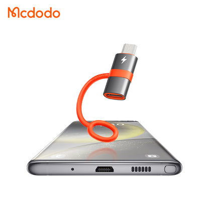 Adaptor Date si Incarcare USB-C - microUSB McDodo OT-3820, Gri