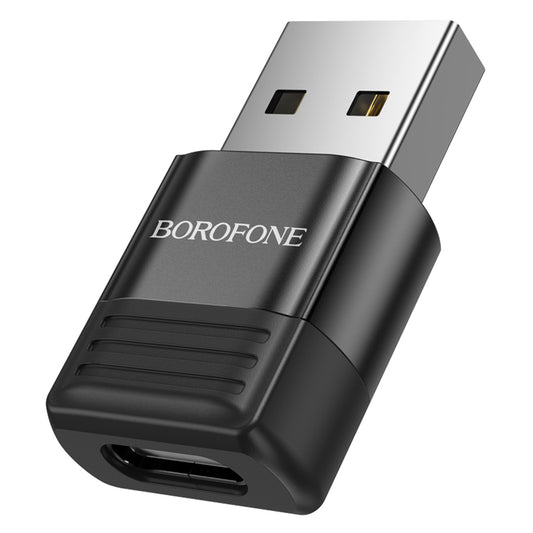 Adaptor Date si Incarcare USB-C - USB-A Borofone BV18, Negru