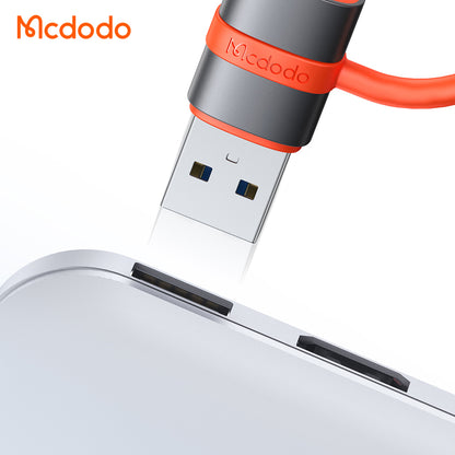 Adaptor Date si Incarcare USB-C - USB-A McDodo OT-3800, Gri