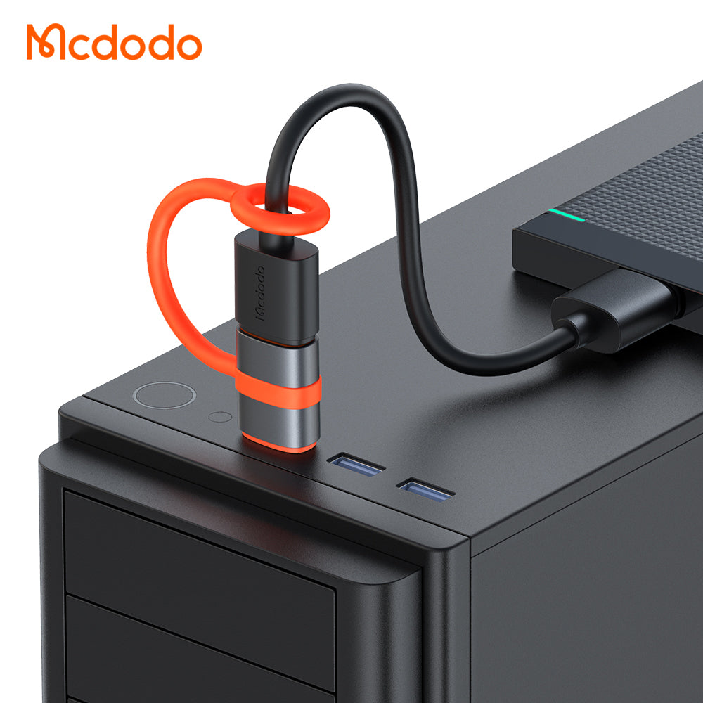 Adaptor Date si Incarcare USB-C - USB-A McDodo OT-3800, Gri
