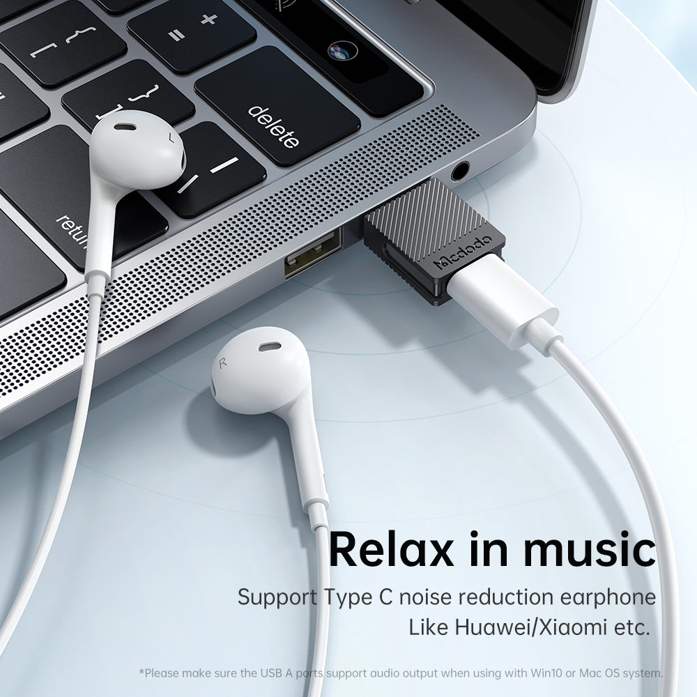 Adaptor Date si Incarcare USB-C - USB-A McDodo OT-6970, Negru