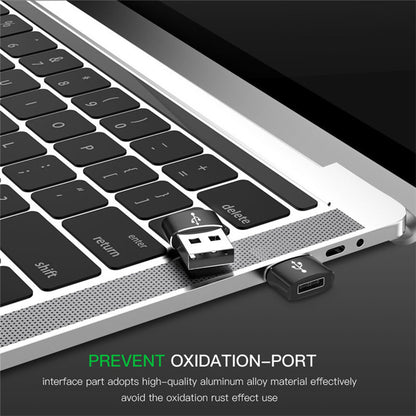 Adaptor Date si Incarcare USB-C - USB-A Techsuit, Negru