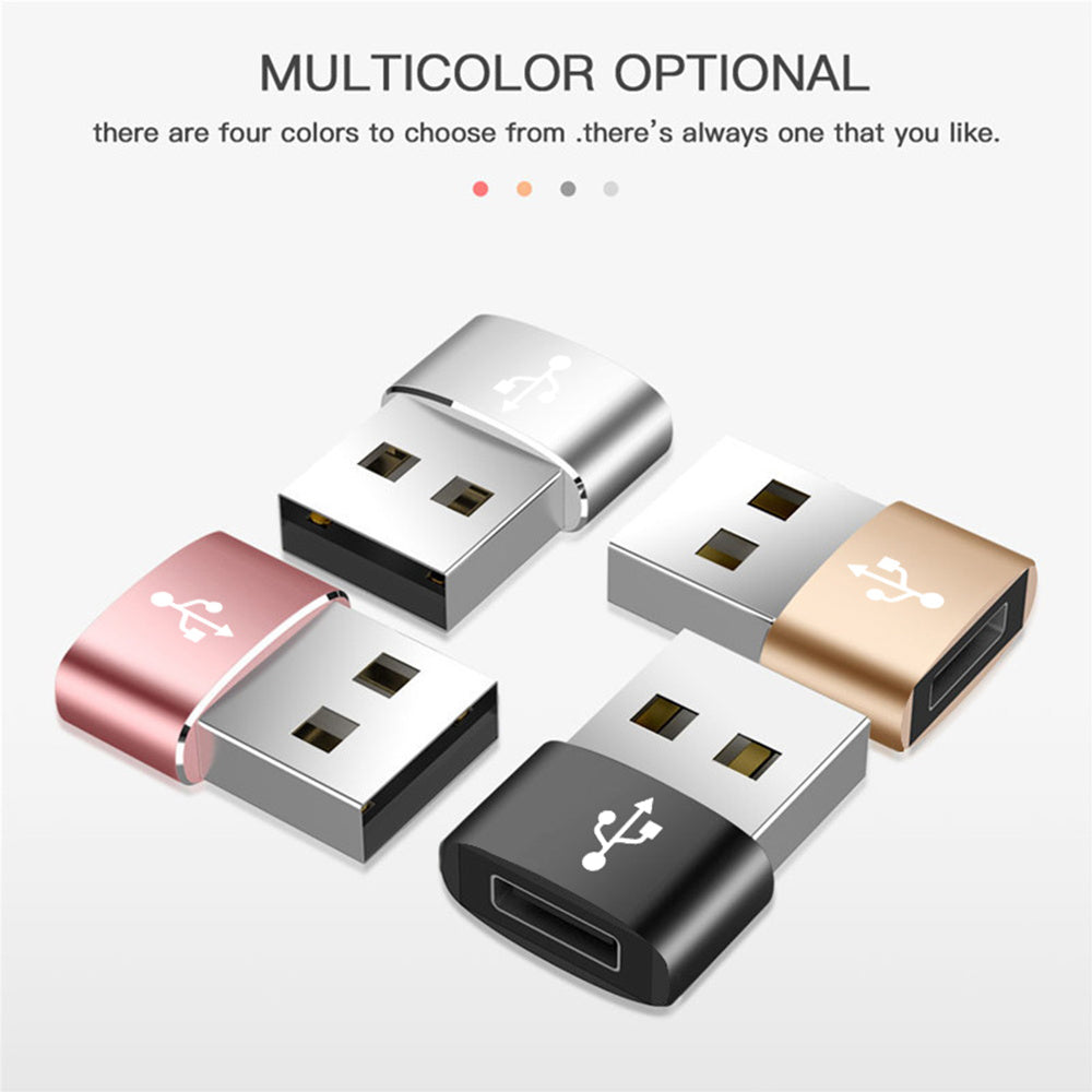 Adaptor Date si Incarcare USB-C - USB-A Techsuit, Negru