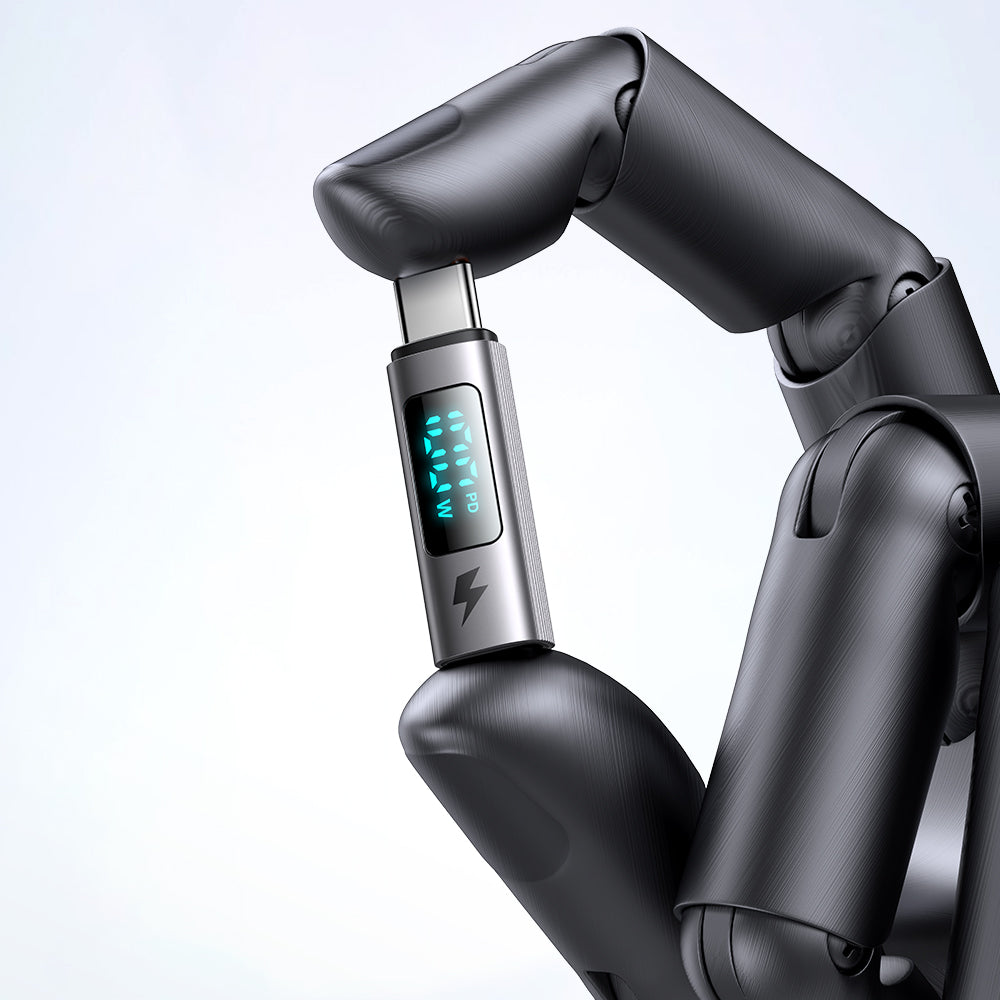 Adaptor Date si Incarcare USB-C - USB-C McDodo OT-6090 Wales Display, Negru