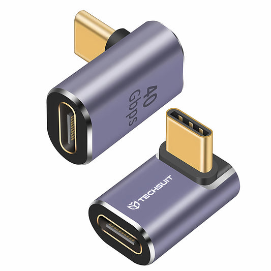 Adaptor Date si Incarcare USB-C - USB-C Techsuit A12 TitanCoreX, Gri